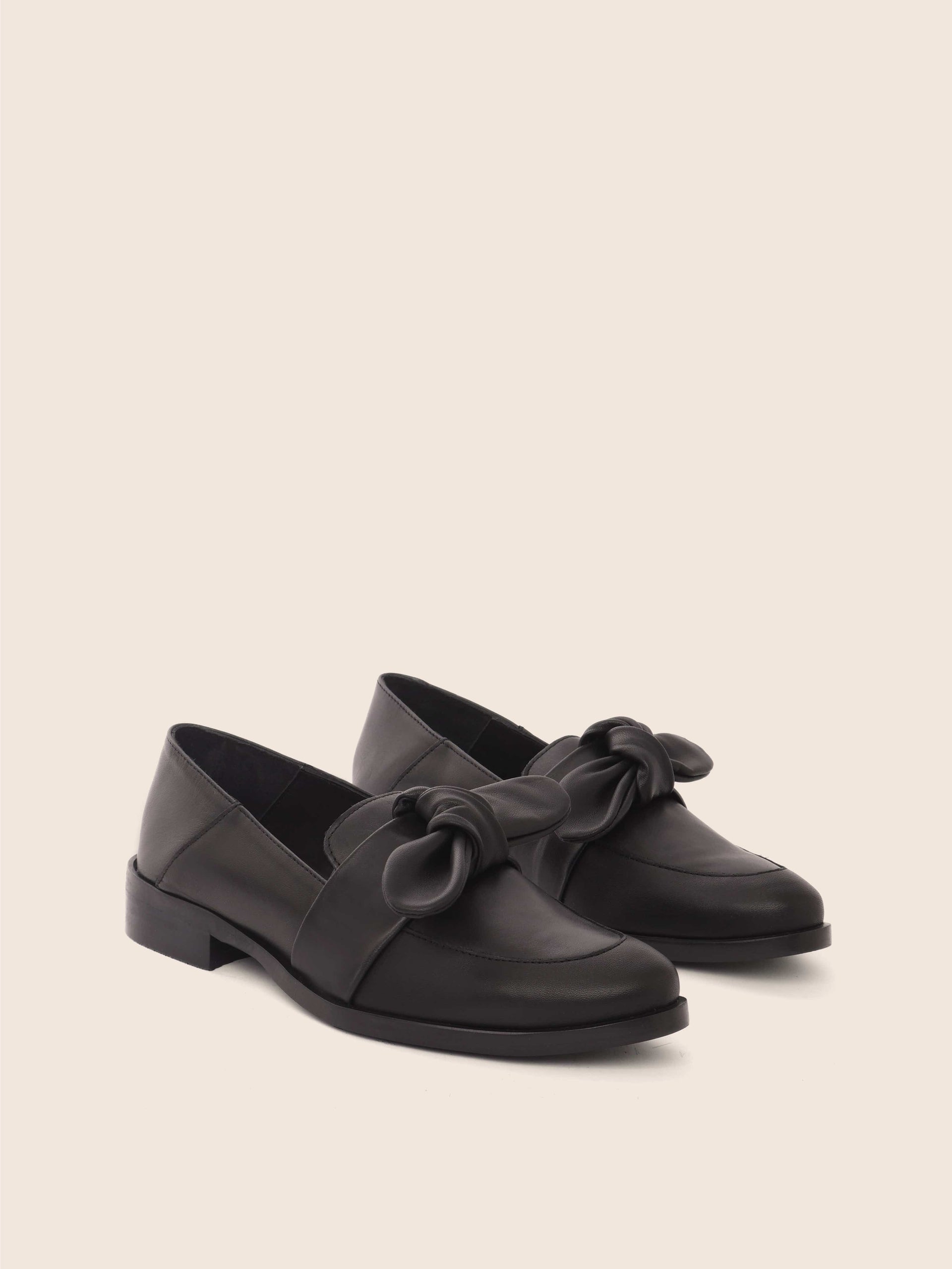 Valencia Black Leather Loafer